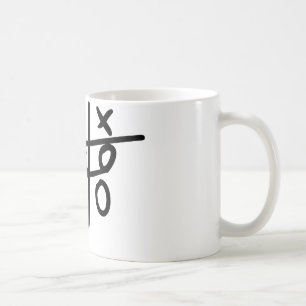 Caneca De Café noughts e cruzes - dedo do pé tic do tac