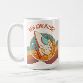 Caneca De Café nova aventura em foguetes