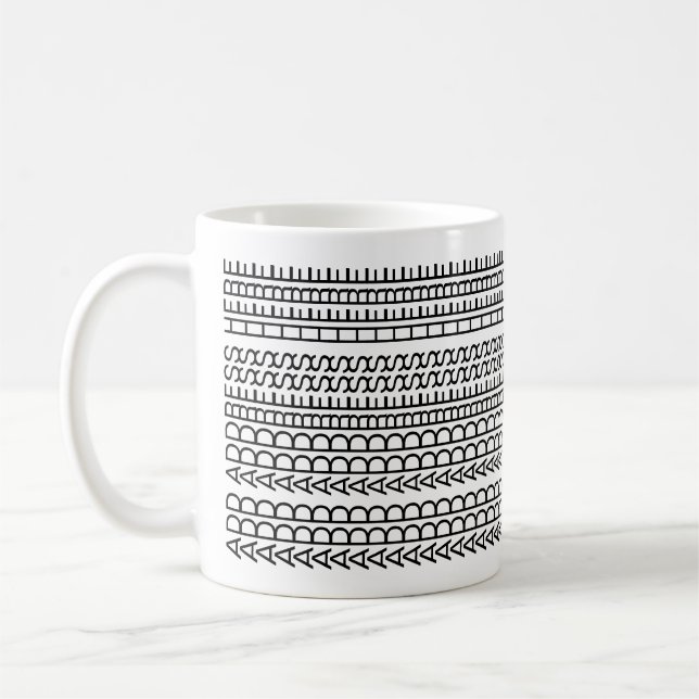 Caneca De Café Nova Casa Personalizada Incomum Mensagem Oculta Mo (Esquerda)