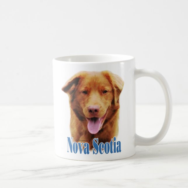 Caneca De Café Nova Escócia Duck Tolling Nome do Retriever (Direita)
