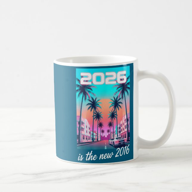 Caneca De Café Nova Estética Retro Synthwave Carro 2016 (Direita)