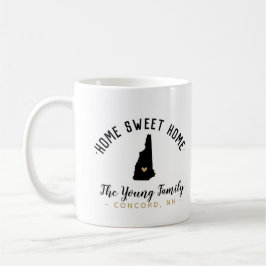 Caneca De Café Nova Hampshire Home Sweet Home Family Monograma Mu