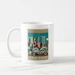 Caneca De Café Nova Iorque Art Deco