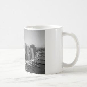 Caneca De Café Nova Iorque Branco preto - Skyline