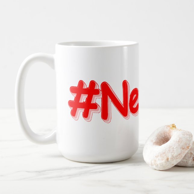 Caneca De Café "#Nova Iorque " Design bonito. Comprar Agora (Com Donut)