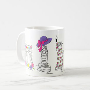 Caneca De Café Nova Iorque Páscoa Parade NYC Landmarks Mug