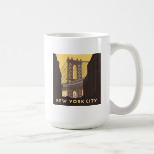 Caneca De Café Nova Iorque Ponte Brooklyn