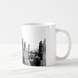 Caneca De Café Nova Iorque Preto e Branco
