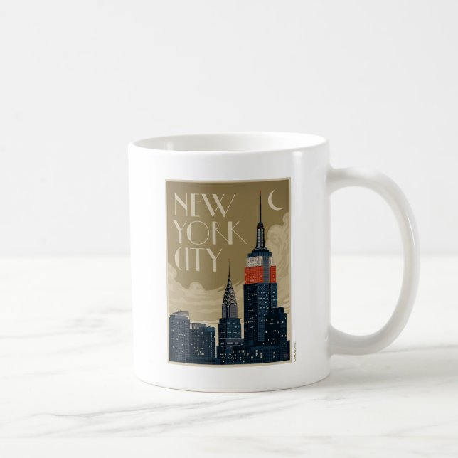 Caneca De Café Nova Iorque Skyline (Direita)