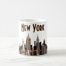 Nova Iorque Skyline Coffee Mug
