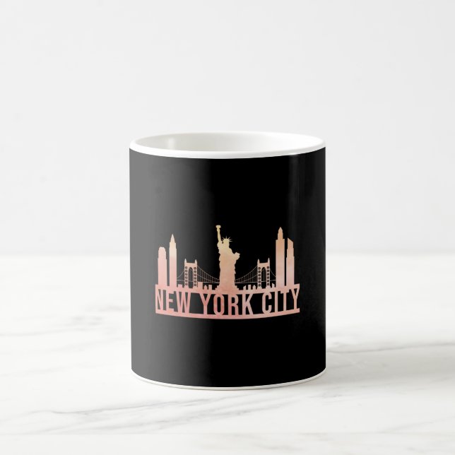 Caneca De Café Nova Iorque USA Cityscape Skyline Funny Gift (Centro)
