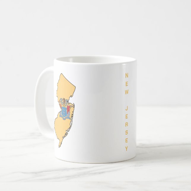 Caneca De Café Nova Jersey (Frente Esquerda)