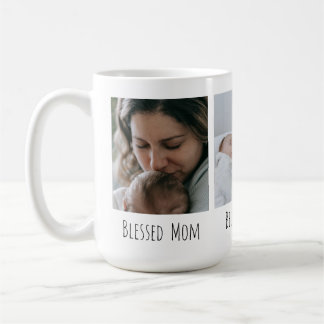 Caneca De Café Nova mãe| Primeira mãe| Três Fotos