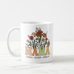 Caneca De Café Nova Mama Wildflower Primeiro Aniversário e Chá de