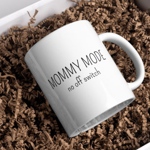 Caneca De Café Nova Mamãe Modo Mamãe Tipografia Divertida Café