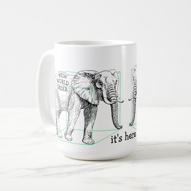 Caneca De Café Nova Ordem Mundial (Frente Esquerda)