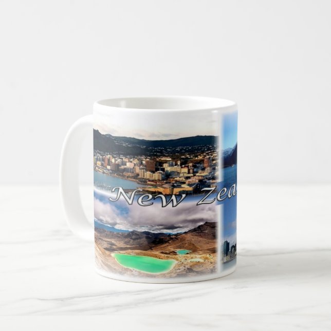 Caneca De Café Nova Zelândia - (Frente Esquerda)