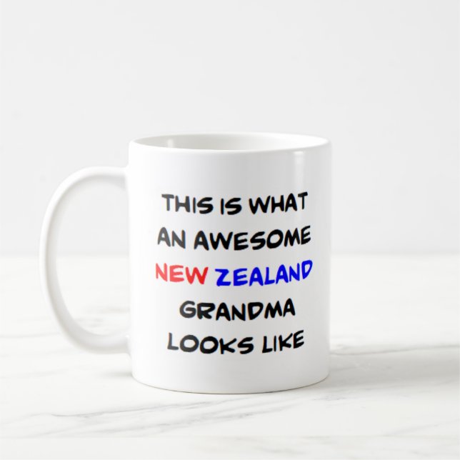 Caneca De Café nova zelândia avó, incrível (Esquerda)