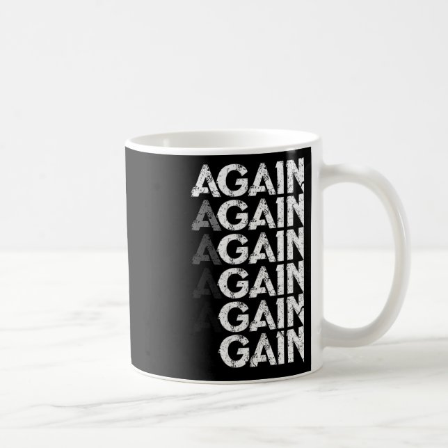 Caneca De Café Novamente Ganho Presente Engraçado de Treino de Fi (Direita)