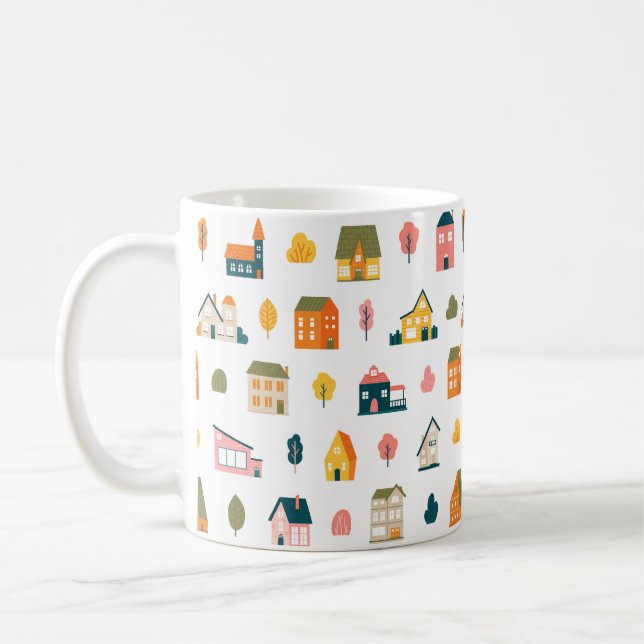 Caneca De Café Novas Casas de Armários (Esquerda)