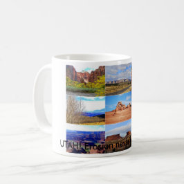 Caneca De Café Nove ícones da paisagem de Utá