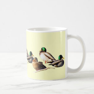 Caneca De Café Nove patos do pato selvagem