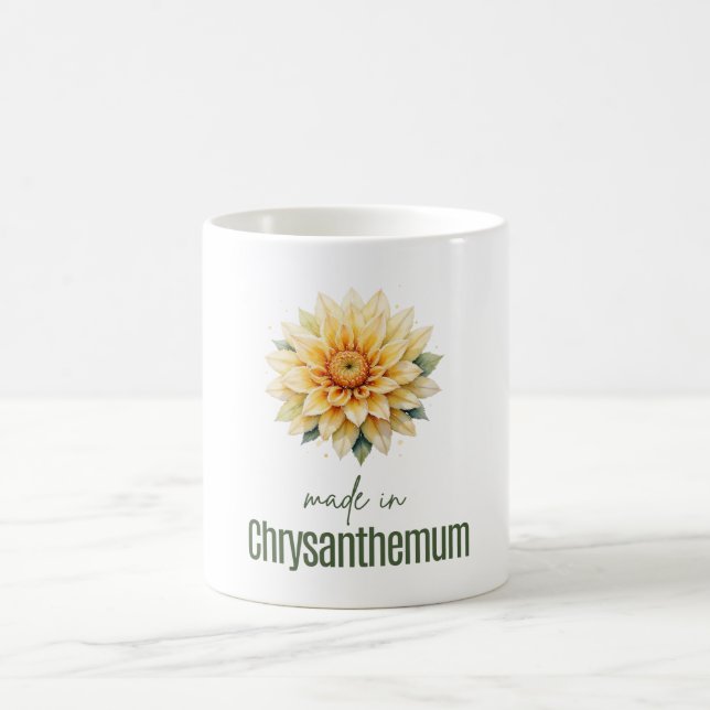 Caneca De Café November Chrysanthemum Flower Mug | Coffee Cup (Centro)
