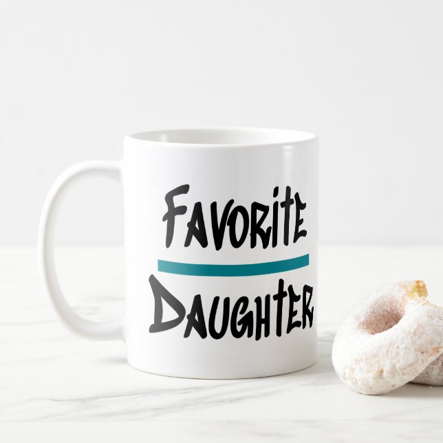 Caneca De Café Novidade agradável para a filha favorita (Com Donut)