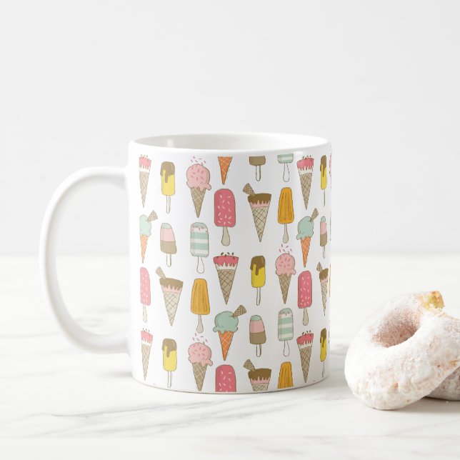 Caneca De Café Novidade do Compro de sorvetes (Com Donut)