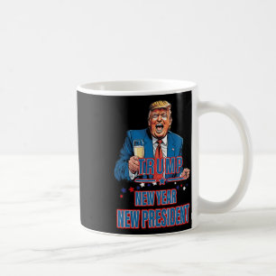 Caneca De Café Novo Ano Novo Presidente Funny Trump 2025 Tome Ame