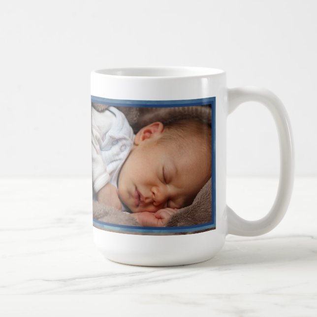 Caneca De Café Novo Bebê Personalizado/Tia Tio Avô... (Direita)