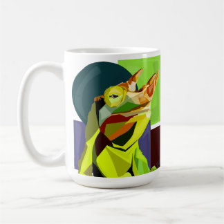 Caneca De Café Novo Camaleão no Bloco—Camaleão de Jackson