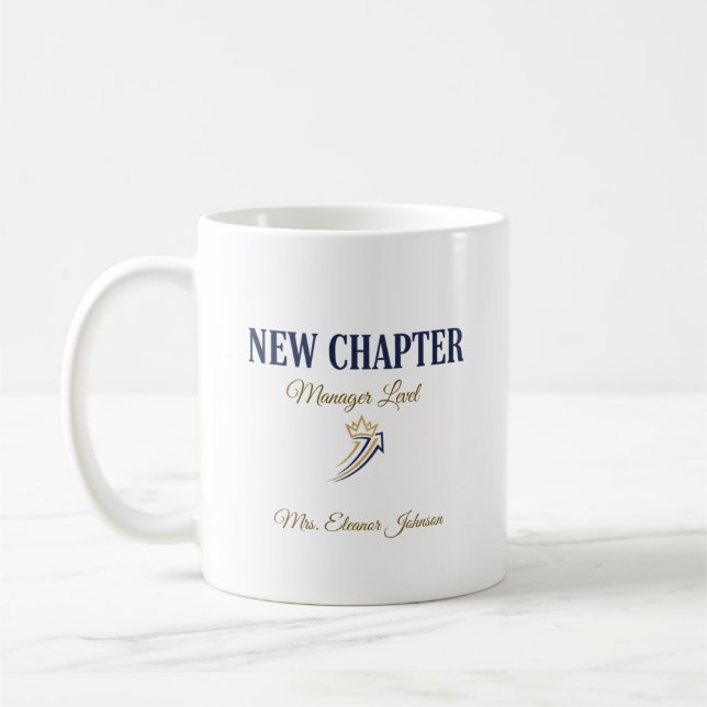 Caneca De Café Novo Capítulo Executivo Personalizado (Esquerda)