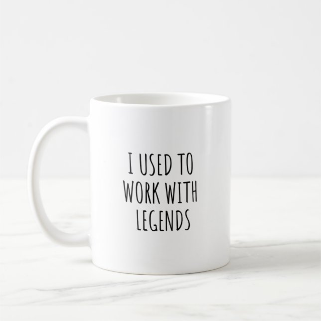 Caneca De Café Novo Colega Engraçado Deixando Boa Sorte (Esquerda)
