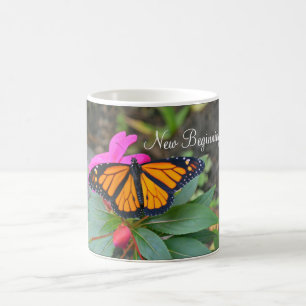 Caneca De Café Novo começo Monarca Borboleta Mug