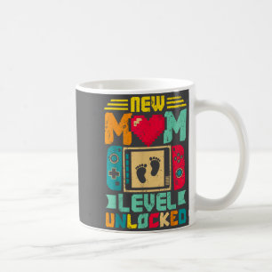 Caneca De Café Novo Nível de Mãe Desbloqueado Gamer Dia dos Namor