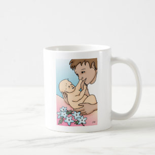 Caneca De Café Novo Pai e Bebê