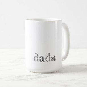 Caneca De Café Novo papai DADA Moderna Tipografia Dia de os pais 
