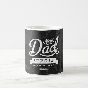 Caneca De Café Novo papai de travamento 2014 do vintage e do olho