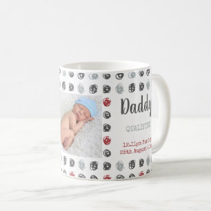 Caneca De Café Novo Papai Personalizado Estatísticas e Fotos do N