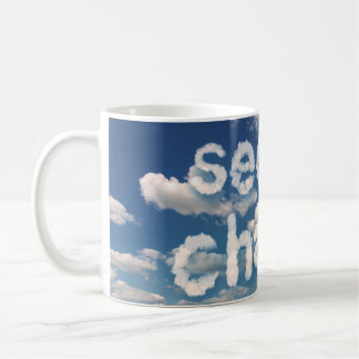 Caneca De Café Novo Parceiro da Nuvem Branca do Céu Azul de Segun