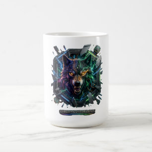 Caneca De Café Novo Predador Robótico Futurista