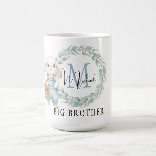 Caneca De Café Novo Presente de Irmão Mais Velho Coelho de Aquare