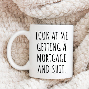 Caneca De Café Novo proprietário engraçado OLHA PARA MIM CONSEGUI