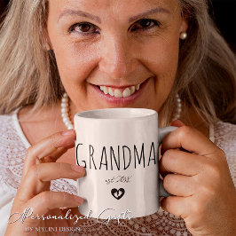 Caneca De Café Novo vovó personalizado ou novo presente de mãe