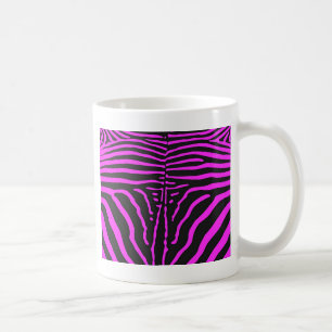 Caneca De Café Novos acessórios com estampa de zebra preta e rosa