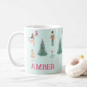 Caneca De Café Noz-cracker personalizado e Ballerina - Natal boni