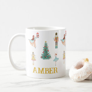 Caneca De Café Noz-cracker personalizado e Ballerina - Natal boni
