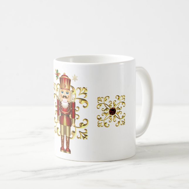 Caneca De Café Noz-Noz-De-Natal Feriado (Frente Esquerda)
