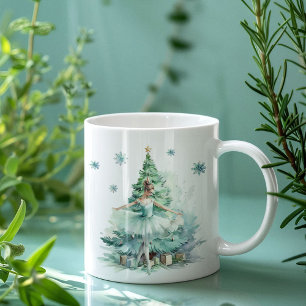 Caneca De Café Noz quebrador Bola de menta Bailarina Natal Person